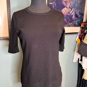 Cable & Gauge Black Fitted Short Sleeve Tee Size Medium